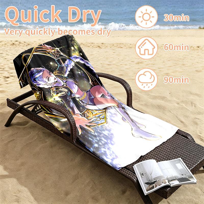 Kpop demon hunters Beach towels also serve as bath towels summer essential a musthave for the outdoors the beach and the pool
