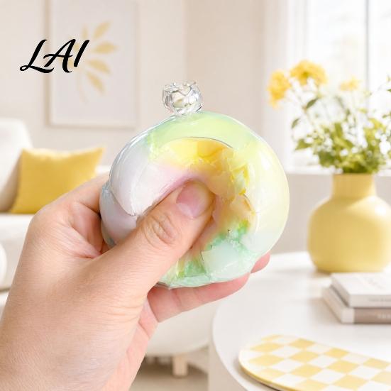 Crispy Chocolate Ball Toy Wax Cracking Squeeze Toy Stress Relief Hand Relaxation Slow Rising Fidget with Crackable Texture Party Favors Safe