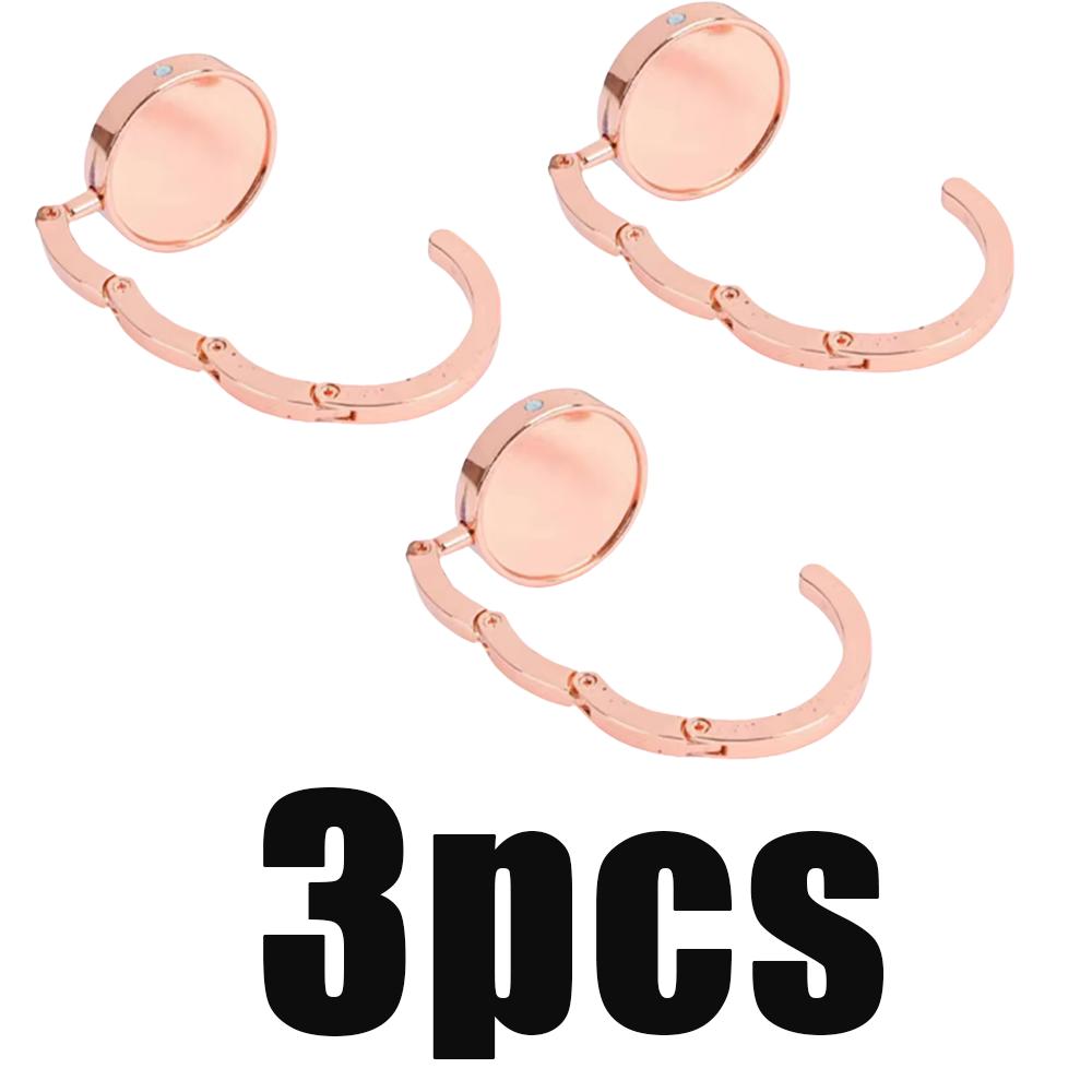 1-3Pcs Foldable Bag Hook Portable Good Load-Bearing Capacity Hanger Handbag Student Desktop Table Bag Side Of The Desk Hanger