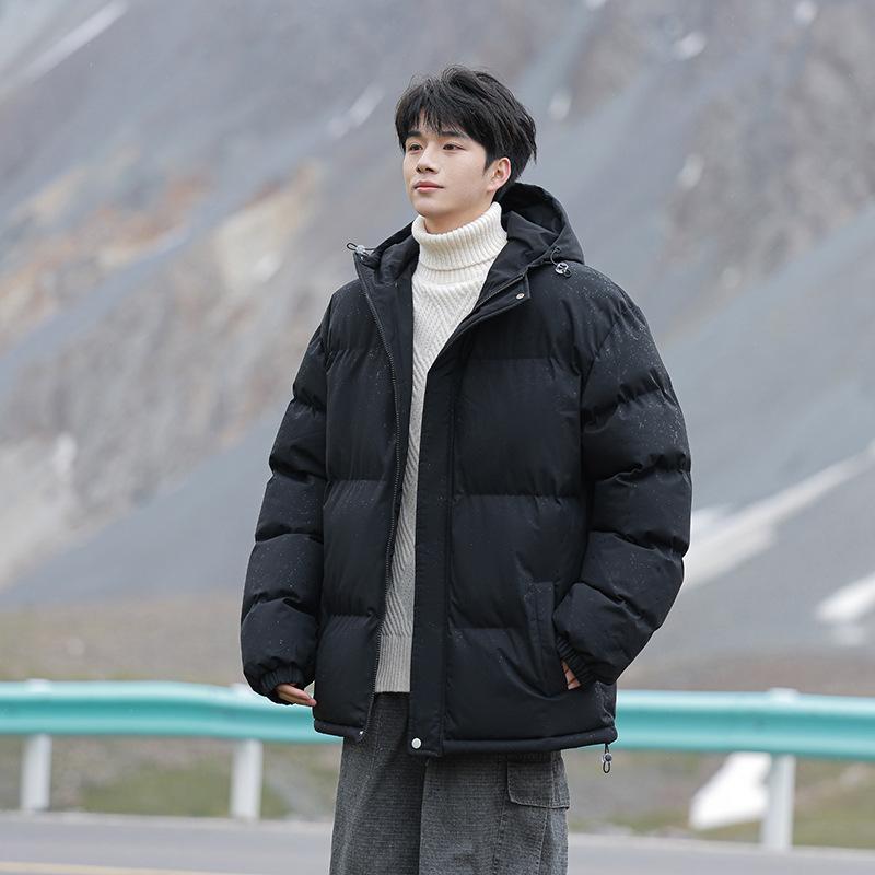 

2025 winter thickened cotton-padded clothes Korean version cotton-padded clothes men s loose casual jackets men s and women s same style trendy M чорний