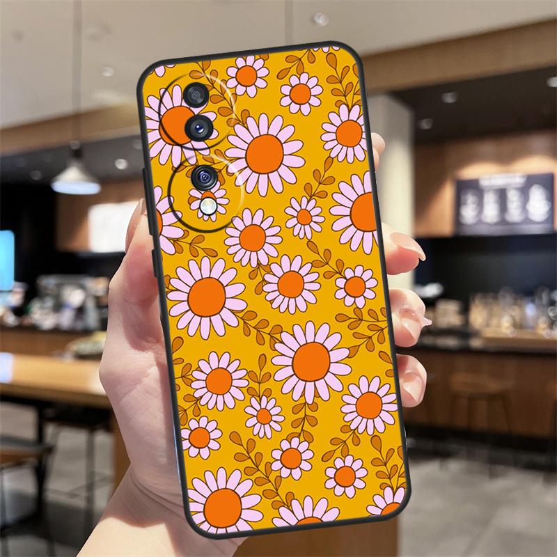 retro Groovy hippie boho rainbow Case For Honor Magic 8 6 7 Pro Honor 400 200 70 90 Lite X8b X8c X9a X9b X9c X9d Win RT Cover