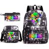 Rhythm Box Peripheral Elementary School Bag Large Capacity Starry Sky Backpack Three-piece Set