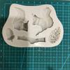 Cute Animal 3D Squirrel Pine Cone Silicone Mold Fondant Gumpaste Chocolate Moulds DIY Decoration Baking Tools