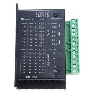 Single Shaft Microstepping TB6600 Stepper Motor Driver 4A 9-42V Compatible for 17 , 23Motors for Applications