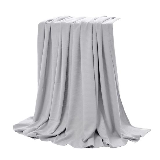 Летнее ледяное одеяло, мягкое, из натурального бамбукового волокна, дышащее, поглощающее тепло, моющееся, охлаждающее, для дома и общежития, защелкивающееся, охлаждающее одеяло S серый