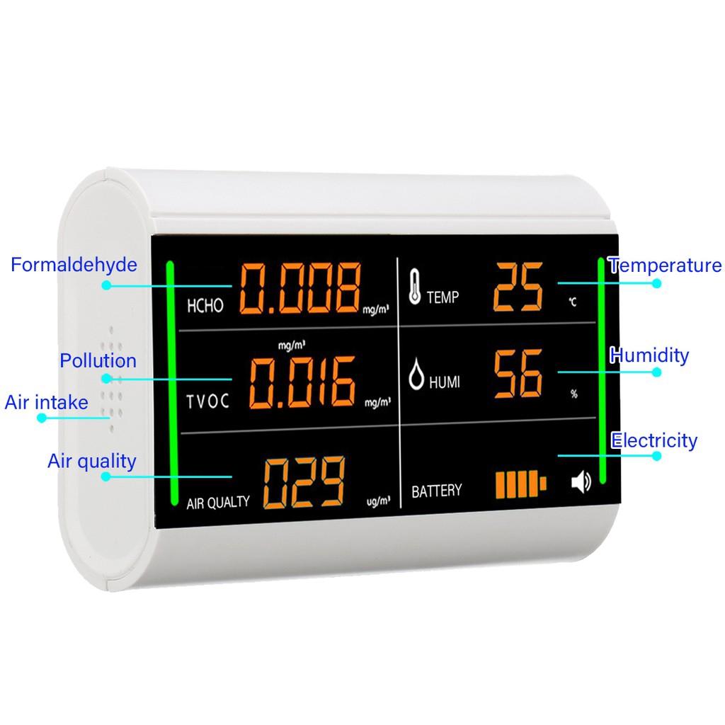 Digital  Formaldehyde Air Quality Detector Benzene/Dust/Temperature/Humidity Meter Monitor Tester New