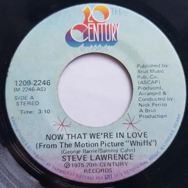 

7inch Record STEVE LAWRENCE - Now That We re In Love / I Just Nee 12092246 20th Century Re 1975 Canada Jazz Used