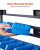 7-Tier Double-Sided Rolling Bin Storage Rack, 94 Plastic Bins, Dual-Sided Parts Organizer with Wheels, Mobile Tool Organizer for Garage, Warehouse,