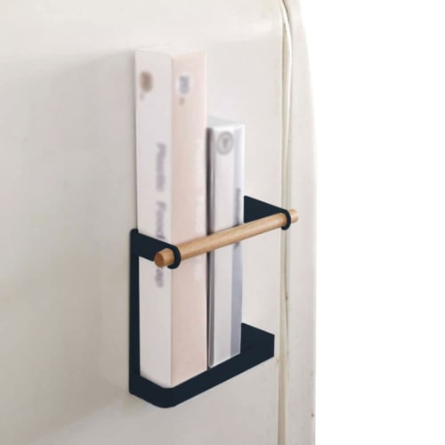 

YUYAKESHI Side Rack, Refrigerator Storage, Paper Holder, Organizer, Kitchen, No Assembly Required, Small Item Organizer, Magnetic, Wrap Holder, Space-