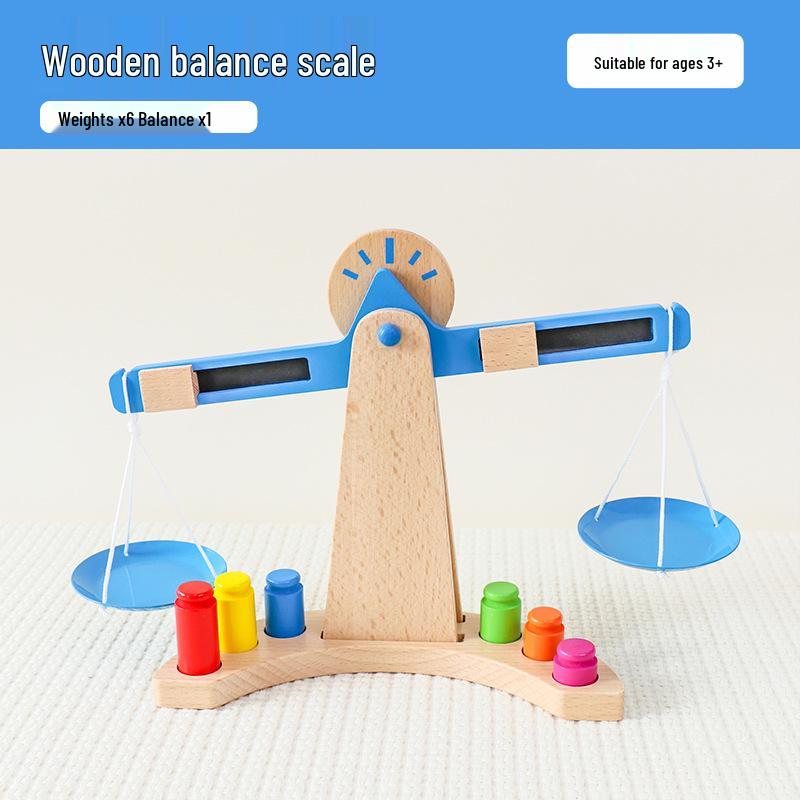 

Wooden Balance Scale for Kindergarten and Middle Class Science and Play Areas