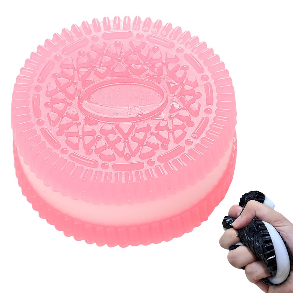 Squishy Cookie Squishy and Stress Relief - (Pink)