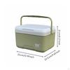 Portable Cooler Compact Cooling Box Picnic Fridge Thermal Ice Chest for Camping