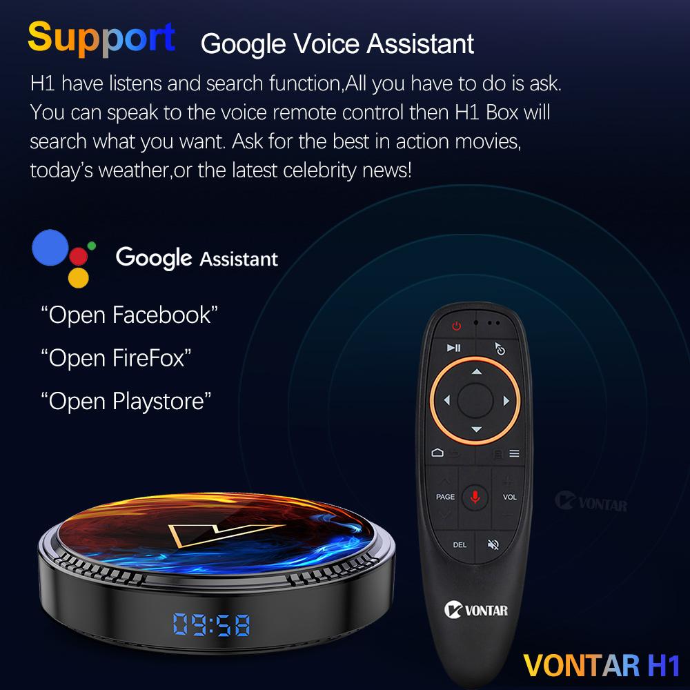VONTAR H1 Android 12 TV Box Allwinner H618 Quad Core Cortex A53 Support 8K Video BT Wifi6 Google Voice Media Player Set Top Box