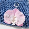 Simulation Butterfly Orchid Orchid Lily Keychain Rhinestone Pearl Flower Bag Pendant Simulation Flower Keychain
