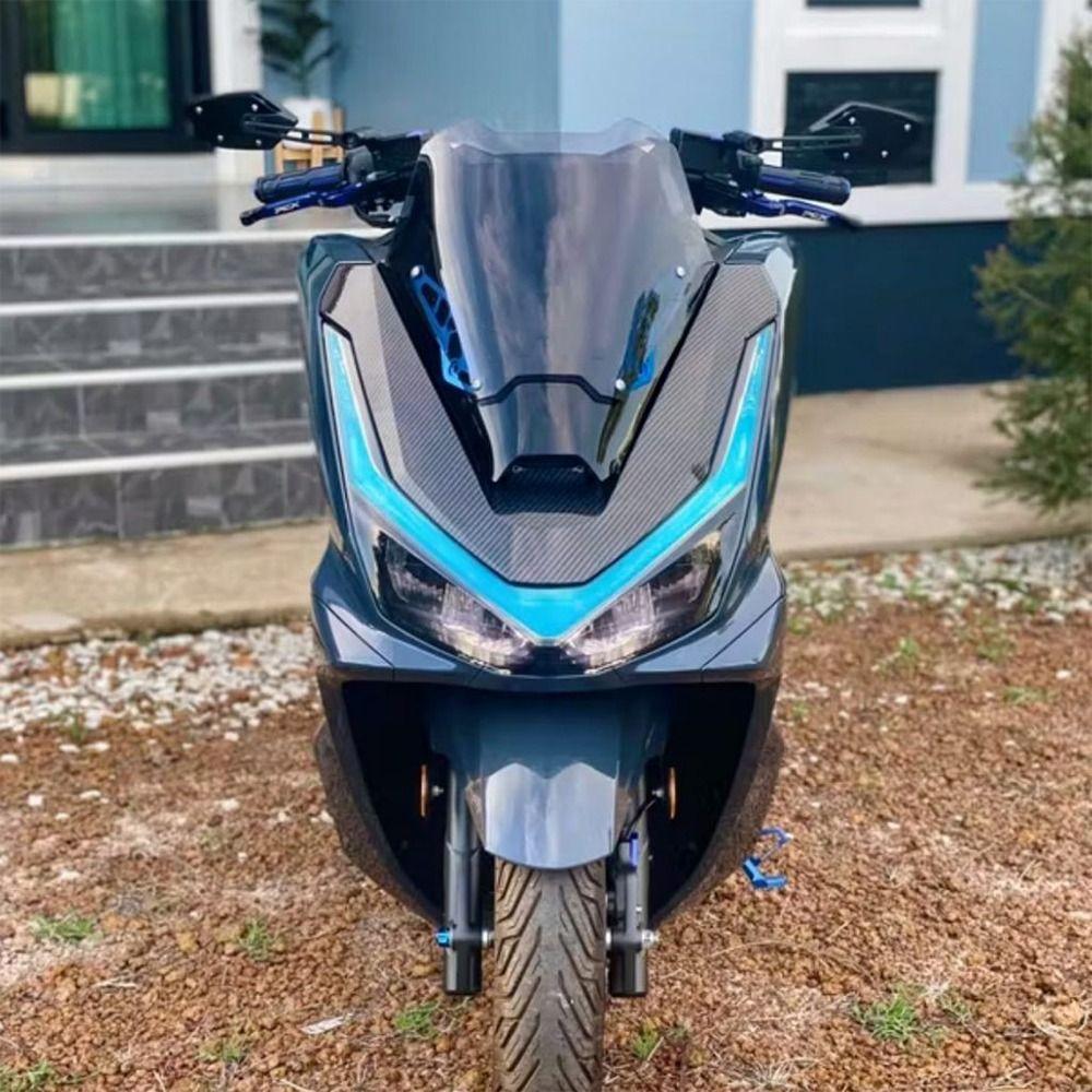 Floating Film Coating Front Light Eyebrow Fairing Extension Guard for HONDA PCX160 2025
