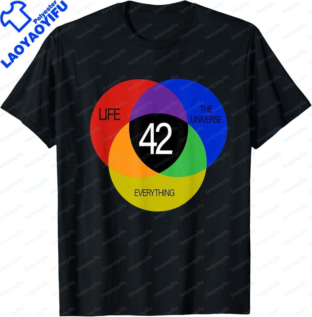 42 The Answer To Life The Universe and Everything Tshirt Casual Fashion Loose Short Sleeve Unisex Unisex T Shirt Summer Y2k Soft Tee