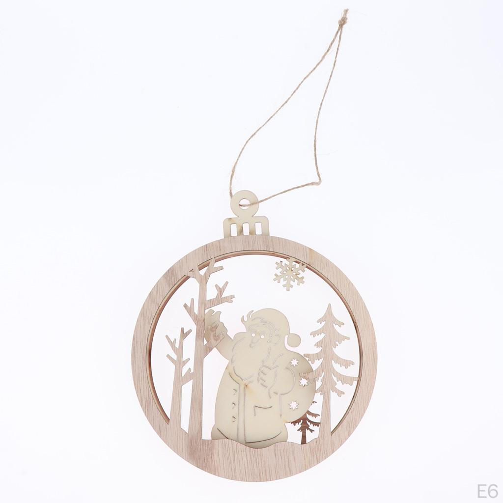 3D Reindeer Snowman Letter Wooden Pendent Hanging Christmas Ornament Reindeer/Snowman/Santa/Seasons