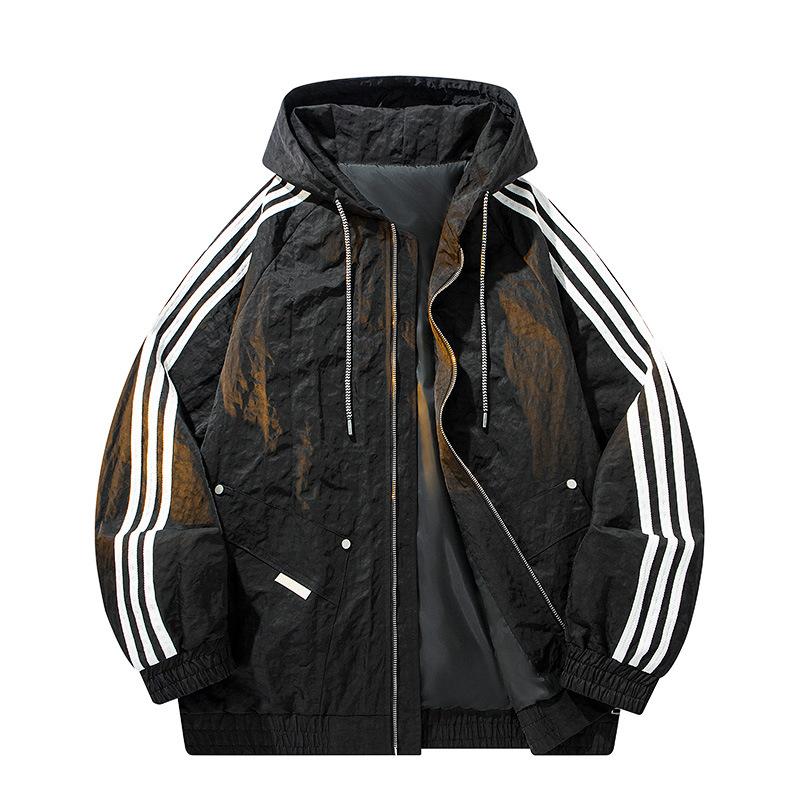 

Весенне-осенняя мужская повседневная куртка большого размера, мужская куртка-кардиган спортивного стиля для полных мужчин с большой шляпой Далянь, модная куртка, мужская одежда 8XL