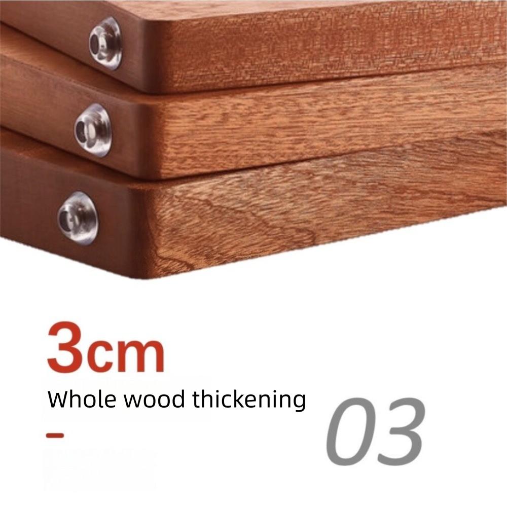 Double-sided Ebony Wood Chopping Blocks Antibacterial Vegetable Cutting Board  Meat Fruit