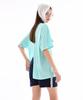 Bb' BENETTON Mini Bibi Mesh Cover-Up Oversized Short Sleeve T-Shirt (Sky Blue)