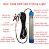 5M LED Dalgalı Balıkçılık Işığı Derin Suya İndirilebilir Sualtı Balık Çekici Yem Bulucu Lamba 50W 12-24V Kalamar Çekici Lamba IP68
