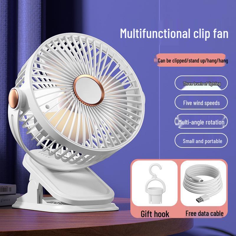 USB Rechargeable Mini Fan for Office, Dorm, Bedside, and Kitchen