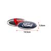 3D Aluminum Front Grill Rear Trunk Emblem Badge Cover For Ford Focus Mondeo Mustang Fiesta Kuga Fusion Auto Tuning Accessories