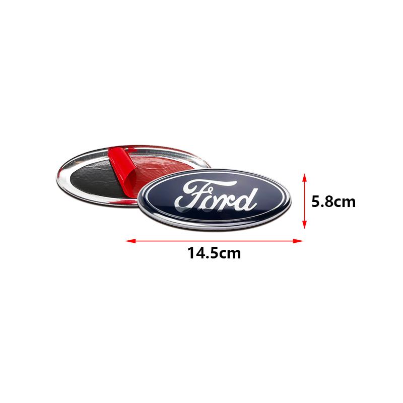 3D Aluminum Front Grill Rear Trunk Emblem Badge Cover For Ford Focus Mondeo Mustang Fiesta Kuga Fusion Auto Tuning Accessories