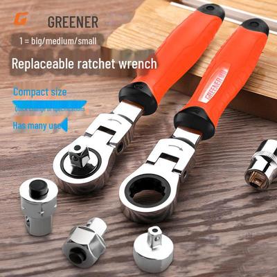 Green Forest Multi-Function Ratchet & Socket Wrench Set