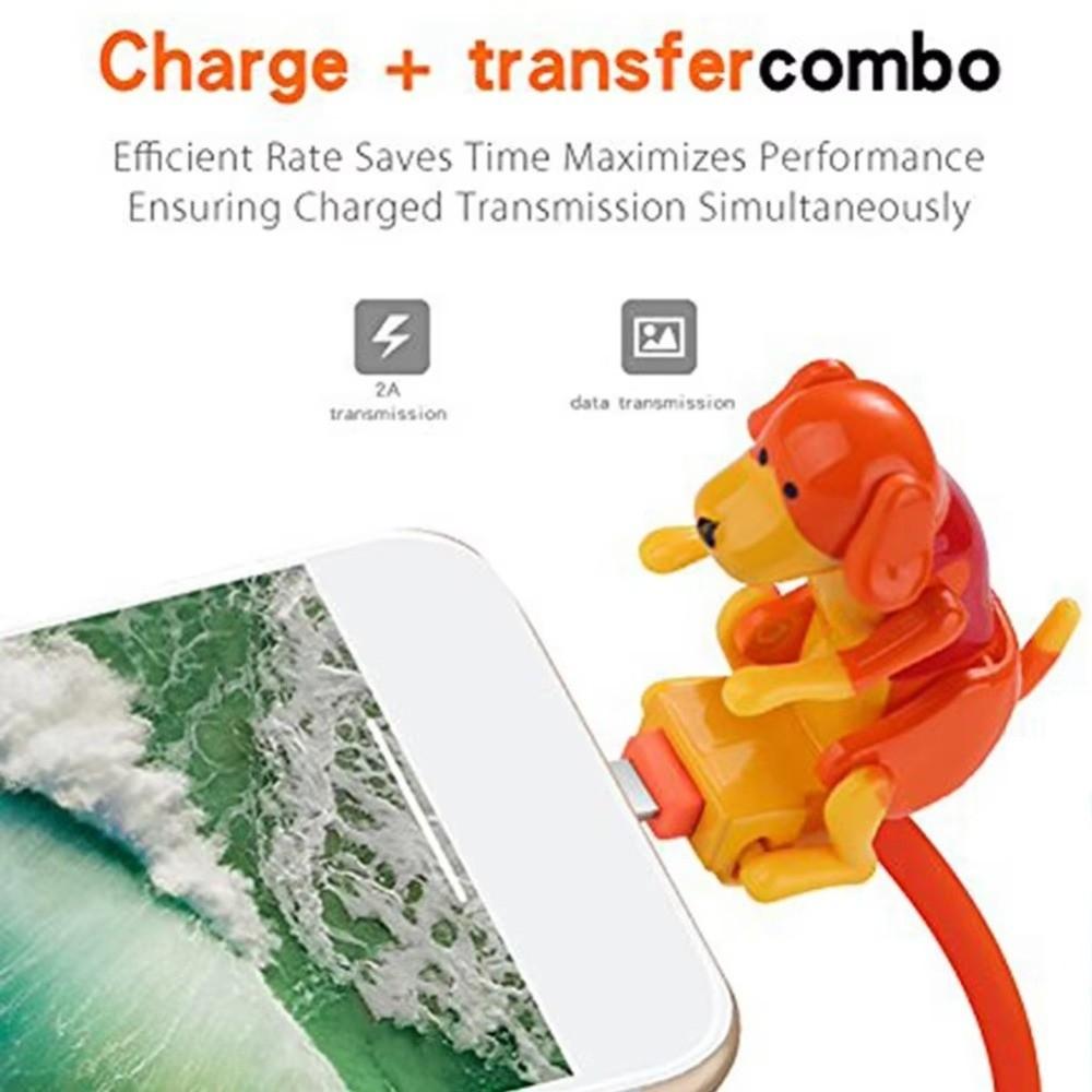 Cartoon Stray Dog Fast Charger For Type-C Phone Charging Line Charging Cable Phone Accessories