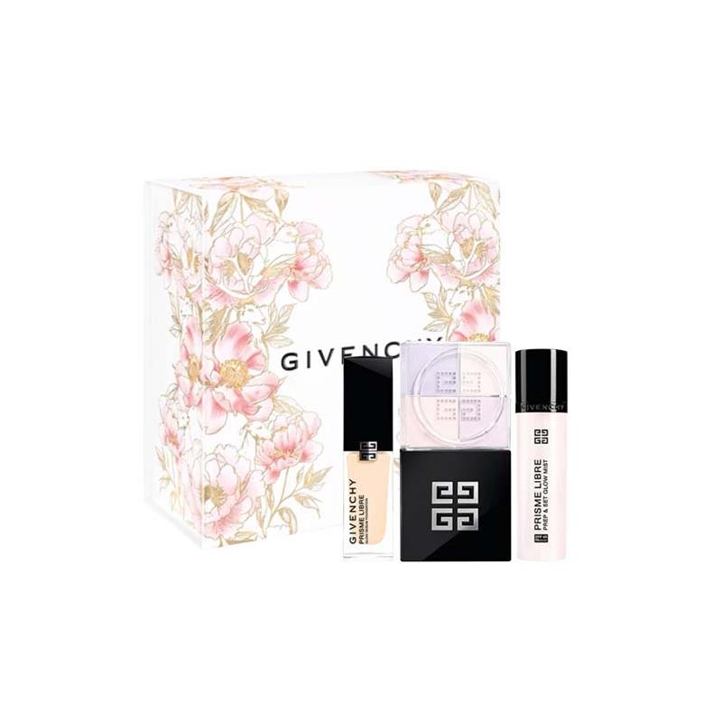 Givenchy 3Pcs Makeup Gift Set, #0 Loose Powder + #0.5N Foundation + Setting Spray