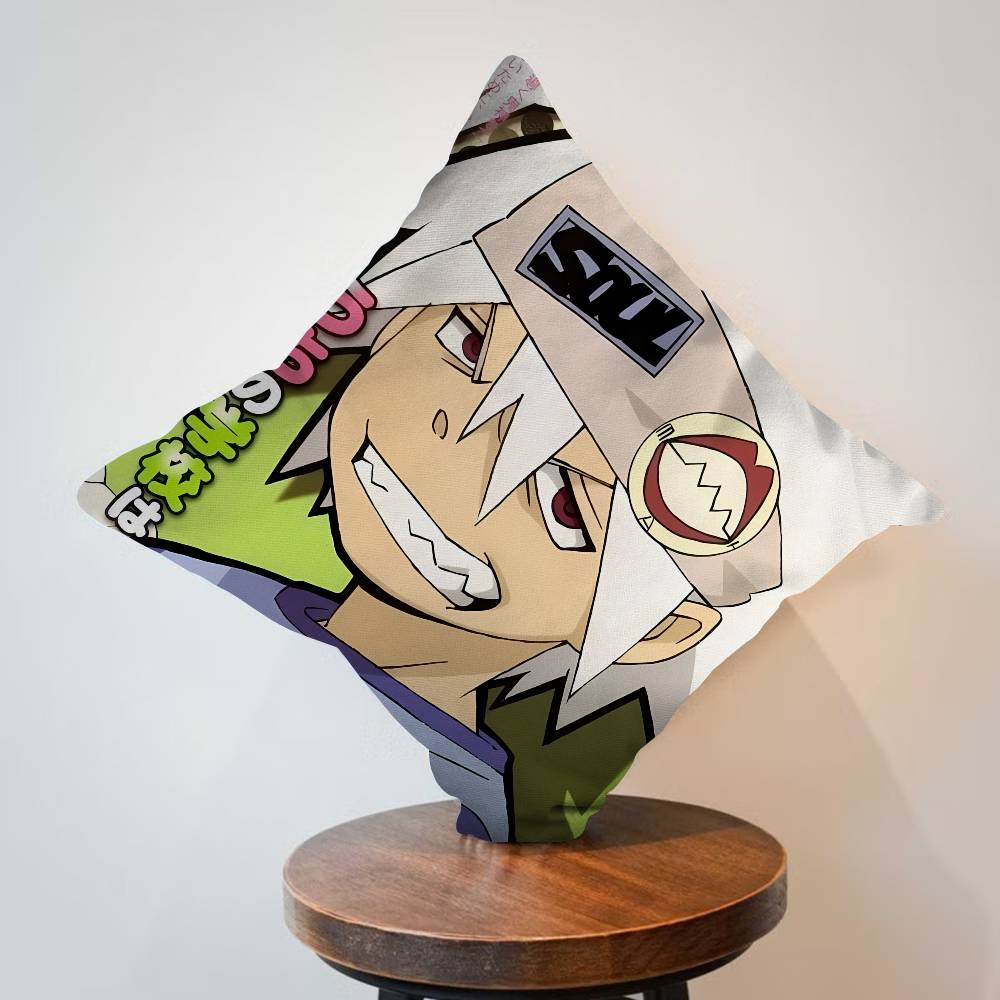 Anime Soul Eater Personalized Pillow Cover Kids Bedroom Wild Party Decor Pillowcase kid Birthday shower Gift