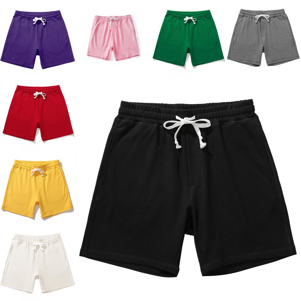 Men Summer Cotton Casual Shorts With Drawstring Waist For Active Wear And Youth Comfort