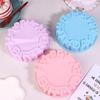 1Pc Happy Birthday Silicone Cake Plate 20CM Round Cake Mousse Baking Mold Cheese Cake Jelly Pudding Pancake Baking Tool