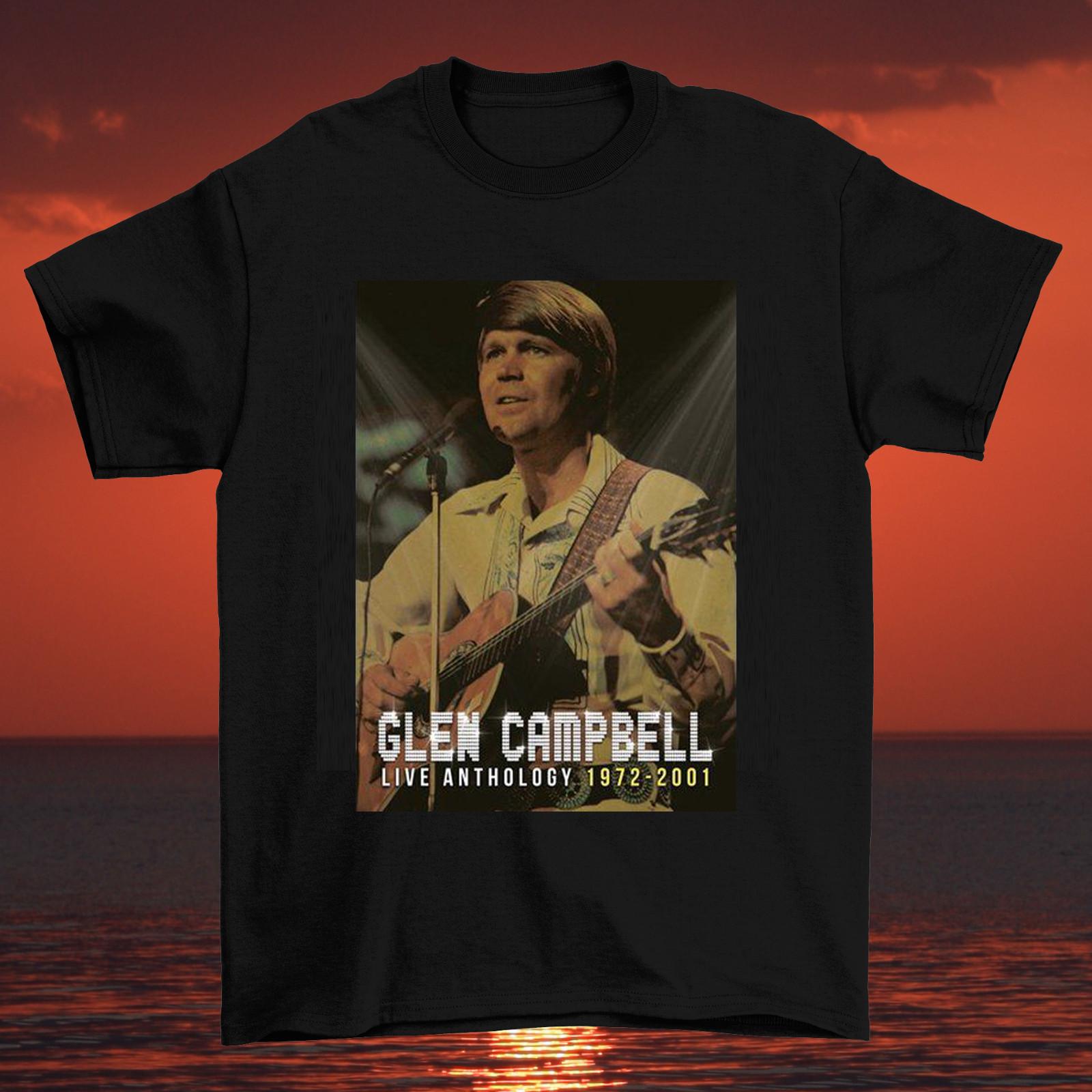 Glen Campbell Live Anthology 2001 Black T-shirt All Size S To 5XL XXXXL