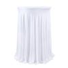 1Pcs Round Spandex Cocktail Tablecloths with Skirt Table Cover  Stretch Tablecloth Skirt For Table Bar Wedding Party Banquet