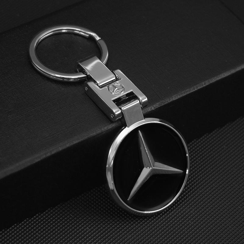 Portachiavi in Metallo Portachiavi Ciondolo per Mercedes Benz W124 W140 W163 W202 W203 W204 W210 W211 W212 C180 CLA CLK CLS Accessori ZB6