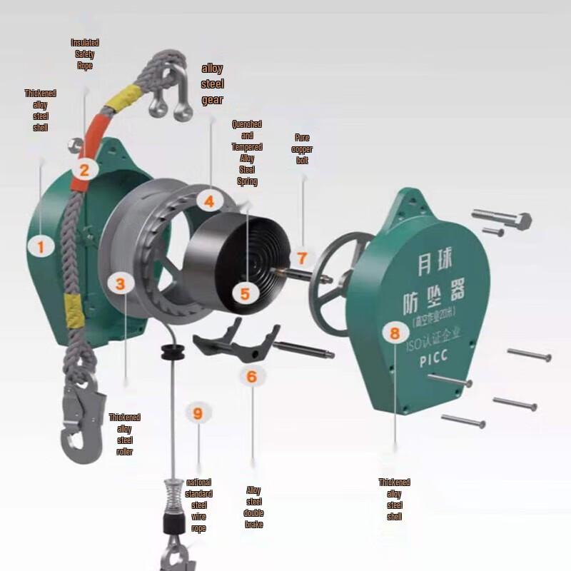 Outdoor Climbing Rope Training Frame with Fall Arrester