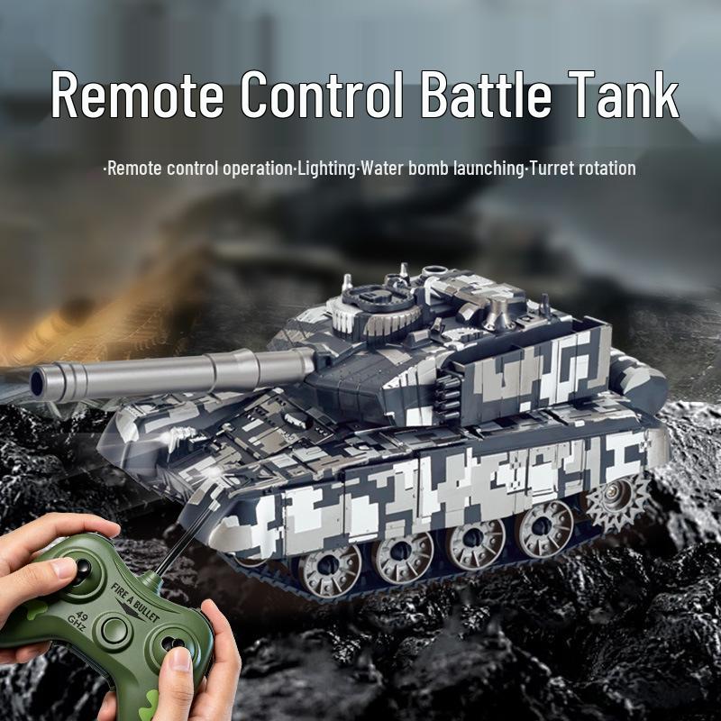 Remote Control Tank with Projectile Firing & Smoke Effect for Kids