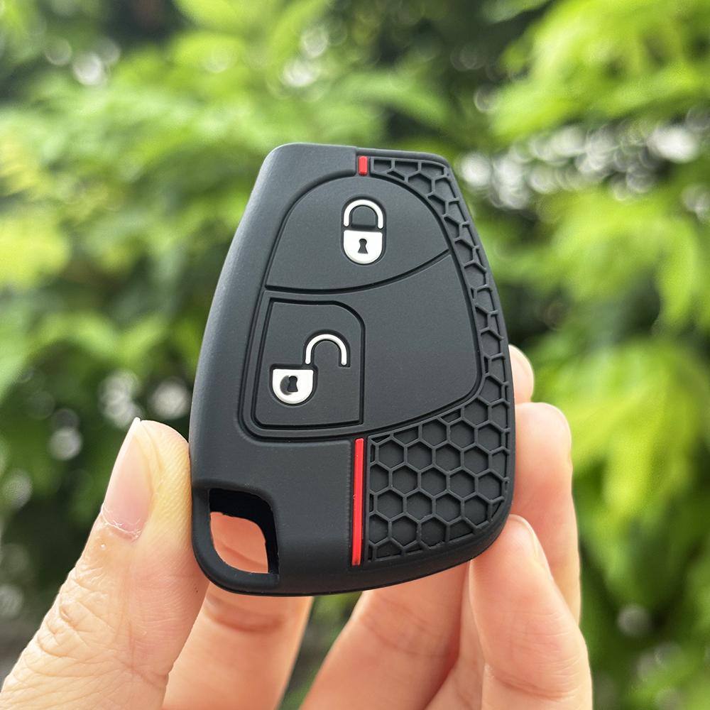 

Keychain Key Case For Mercedes Benz V180 C B E R Class Gl Cls Clk W211 E200K W202 W210 Clk 230K C240 Car Remote Key Cover Caps