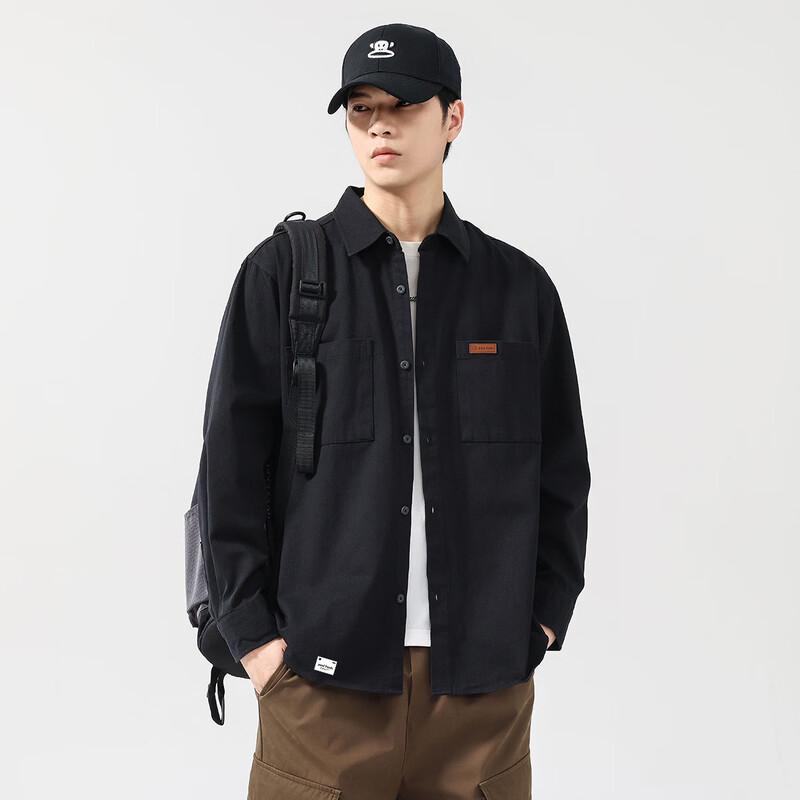 Paul Frank Men s Autumn Workwear Long-Sleeve Lapel Shirt L