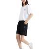 Skechers Solid Color Breathable Comfortable Sports Shorts Women Shorts Carbon-Black L223W136-0018