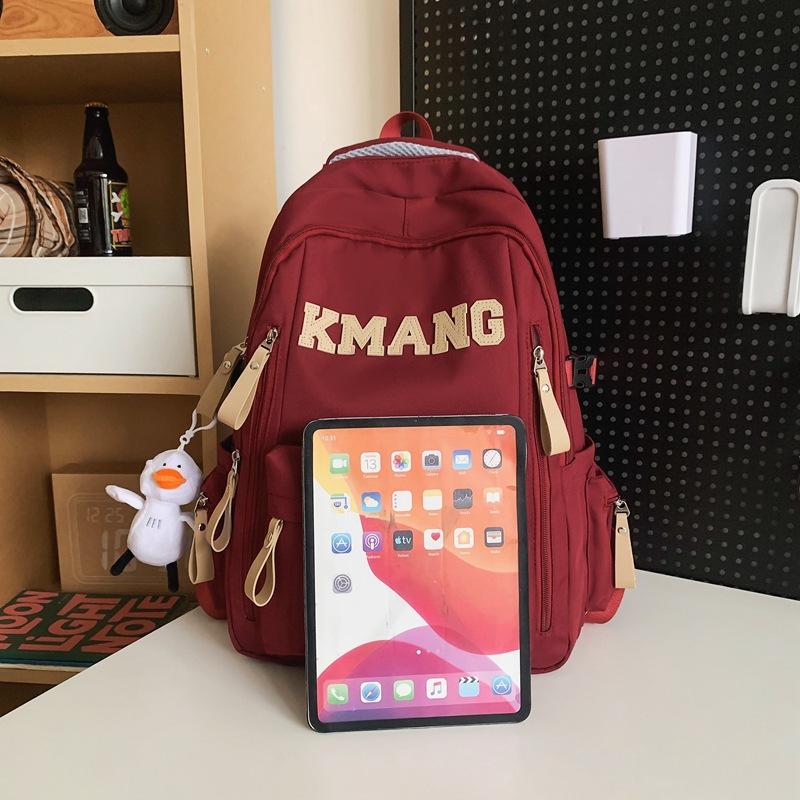 Schoolbag New Schoolbag Male College Students Large Capacity High School Junior High School Students Fashion Casual Backpack Female Backpack