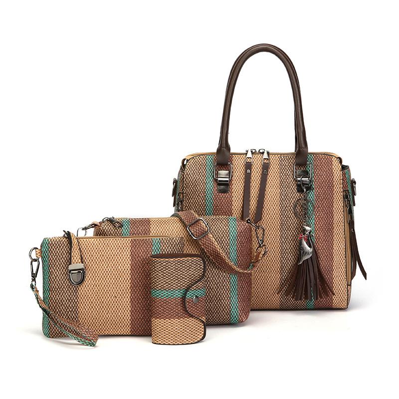 Bag Women's New Three-piece Set Mother and Child Large-capacity Fashionable Portable Messenger Bag Women's Bag