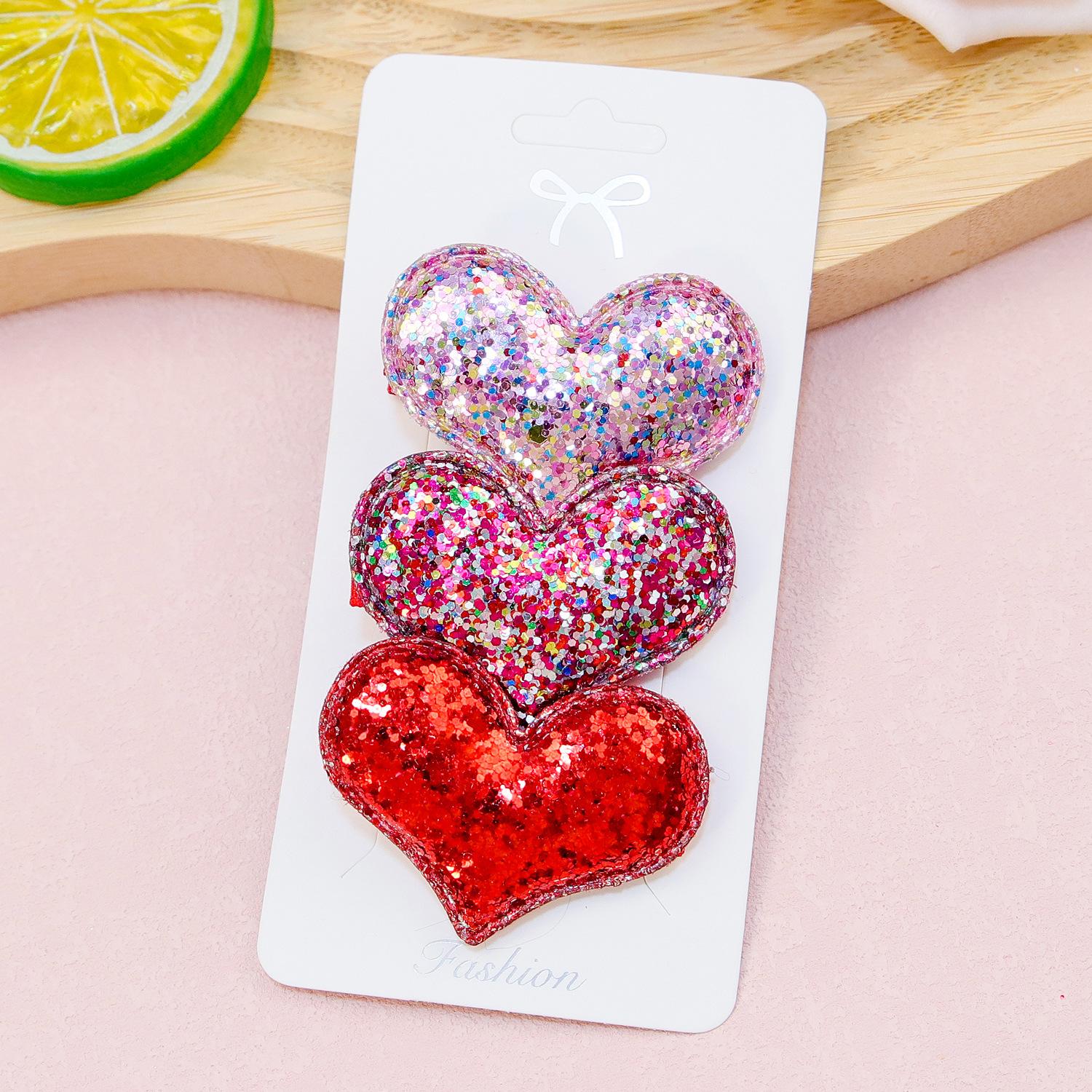 

3Pcs/Set Cartoon Valentine s Day Set Hair Accessories Love Hair Clip Butterfly Knot Hair Clip Party Headwear Hair Accessorie