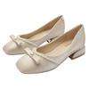 Fashion Luxury Women's Pumps Women's Fashion Pointed Toe Comfortable Non-slip Mid-heel Single Shoes Women Wedding Party Shoes