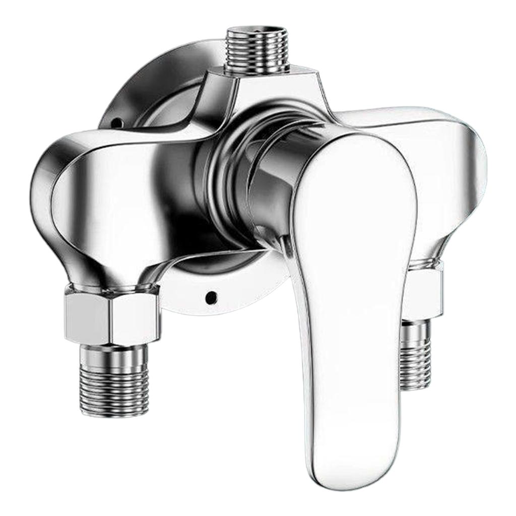 Miscelatore per rubinetto da bagno da 1/2 pollice, rubinetto miscelatore per doccia, montato a parete, valvole miscelatrici per doccia da vasca, valvole miscelatrici acqua calda e fredda