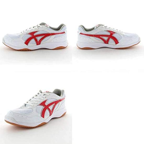 Gym Shock Antibacterial and for Boys and 2E [Moonstar] Shoes, Lightweight, Absorbing, Deodorizing, 21cm~31cm, Girls, W/Red, 24.5 Cm,