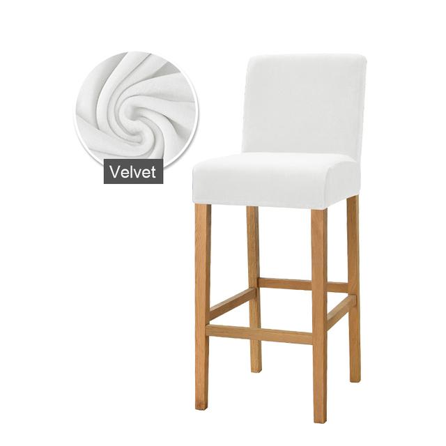 

1/2/4/6 шт. бархатный тканевый чехол для барного стула, большой эластичный высокий стул, защитный чехол для стула, чехол для столовой 6 Pieces