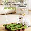 Interactive Cat Puzzle Box Felt Hide And Seek Toy Bell Ball Maze Game Self Entertainment Anti Boredom Intelligence Training Play